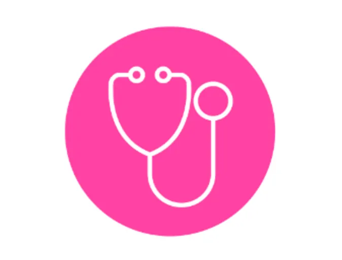 Stethoscope Pink Icon