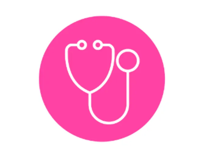 Stethoscope Pink Icon Stethoscope Pink Icon
