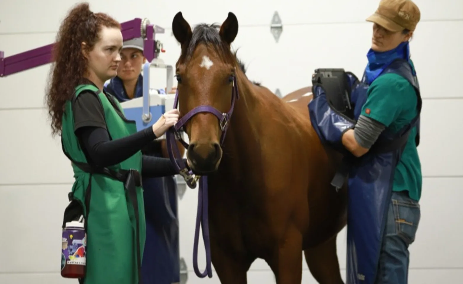 McKinlay and Peters team helping each other with spine x-rays McKinlay and Peters team helping each other with spine x-rays