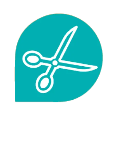 Blue grooming icon Blue grooming icon