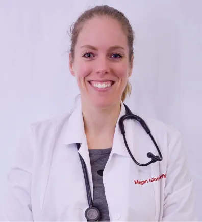 Dr. Megan Gibson at Clocktower Animal Hospital