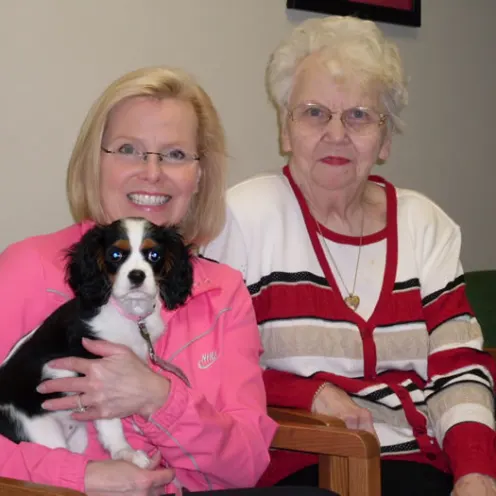 Brightwood Animal Hospital Client and Their Pet
