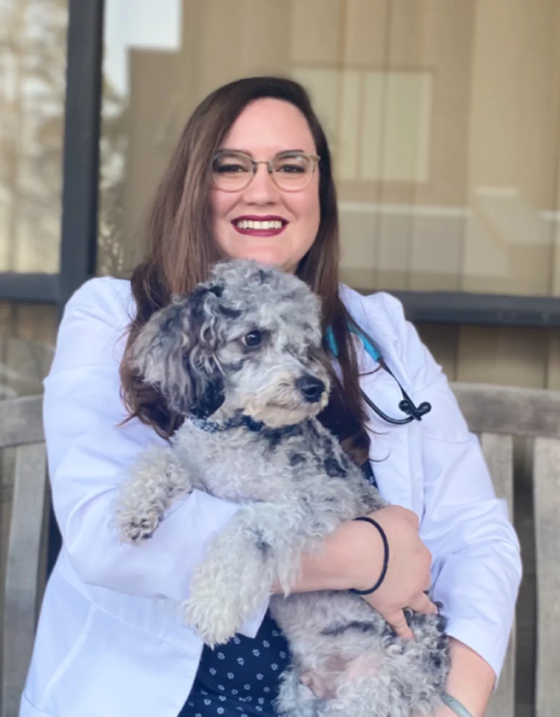 Dr. Raldiris of West Davis Veterinary Clinic. Dr. Raldiris of West Davis Veterinary Clinic.