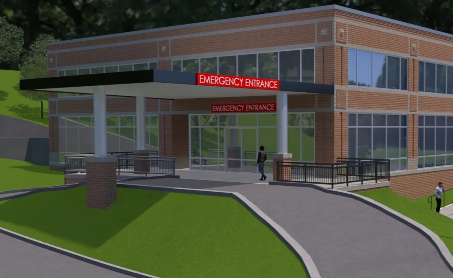 3D Rendering of Austin Veterinary Emergency & Specialty's new building location 3D Rendering of Austin Veterinary Emergency & Specialty's new building location