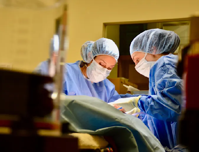 Dr. Streppa preforming surgery at NVS Clarksville Dr. Streppa preforming surgery at NVS Clarksville