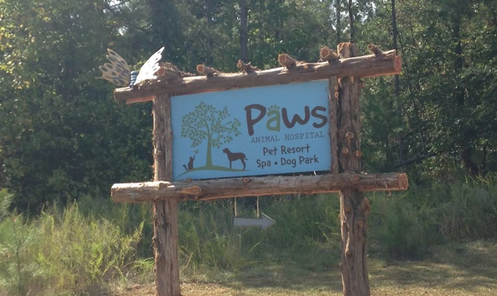 Pampered Paws Animal Hospital Sign