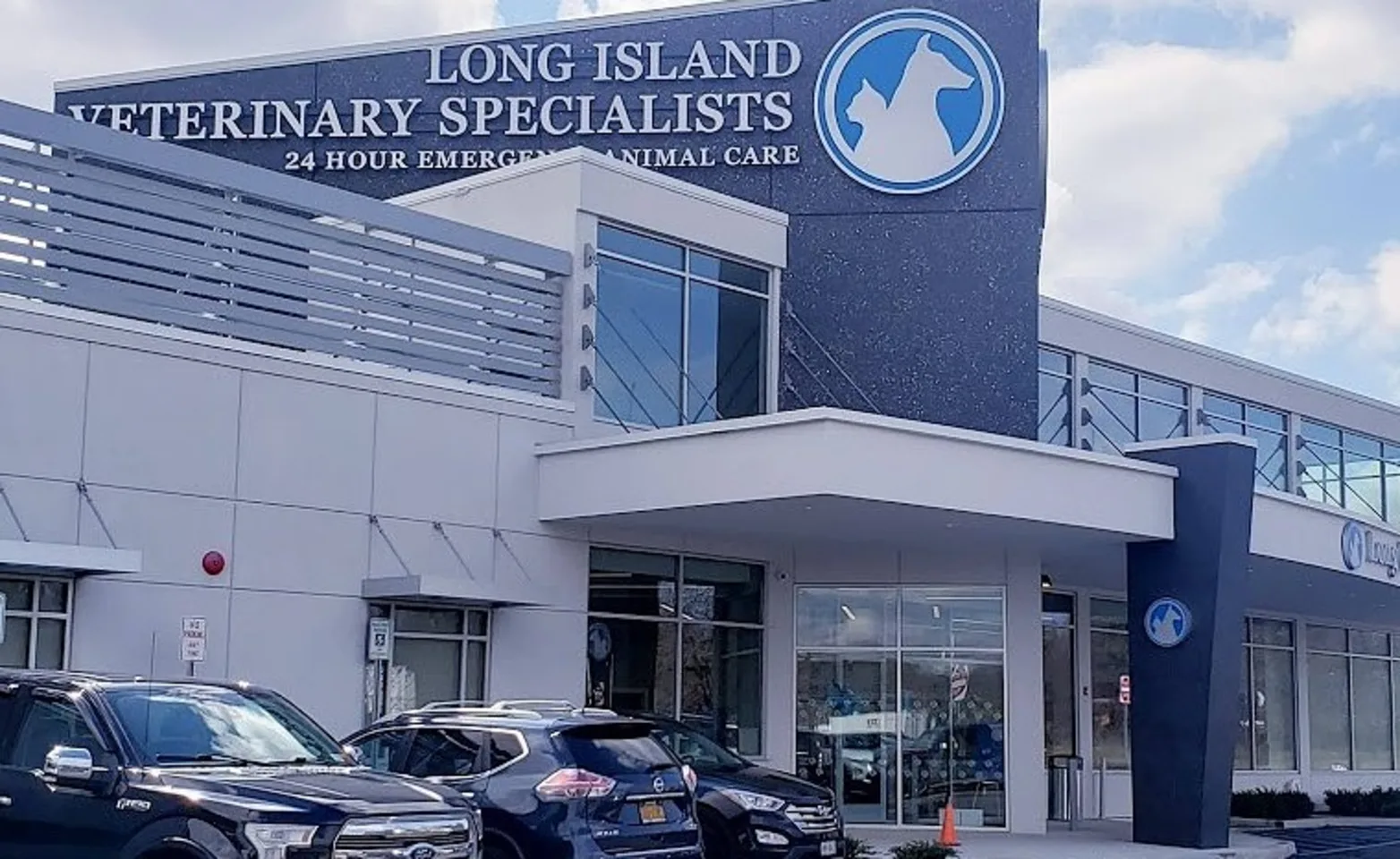 Exterior of Long Island Veterinary Specialist's building Exterior of Long Island Veterinary Specialist's building