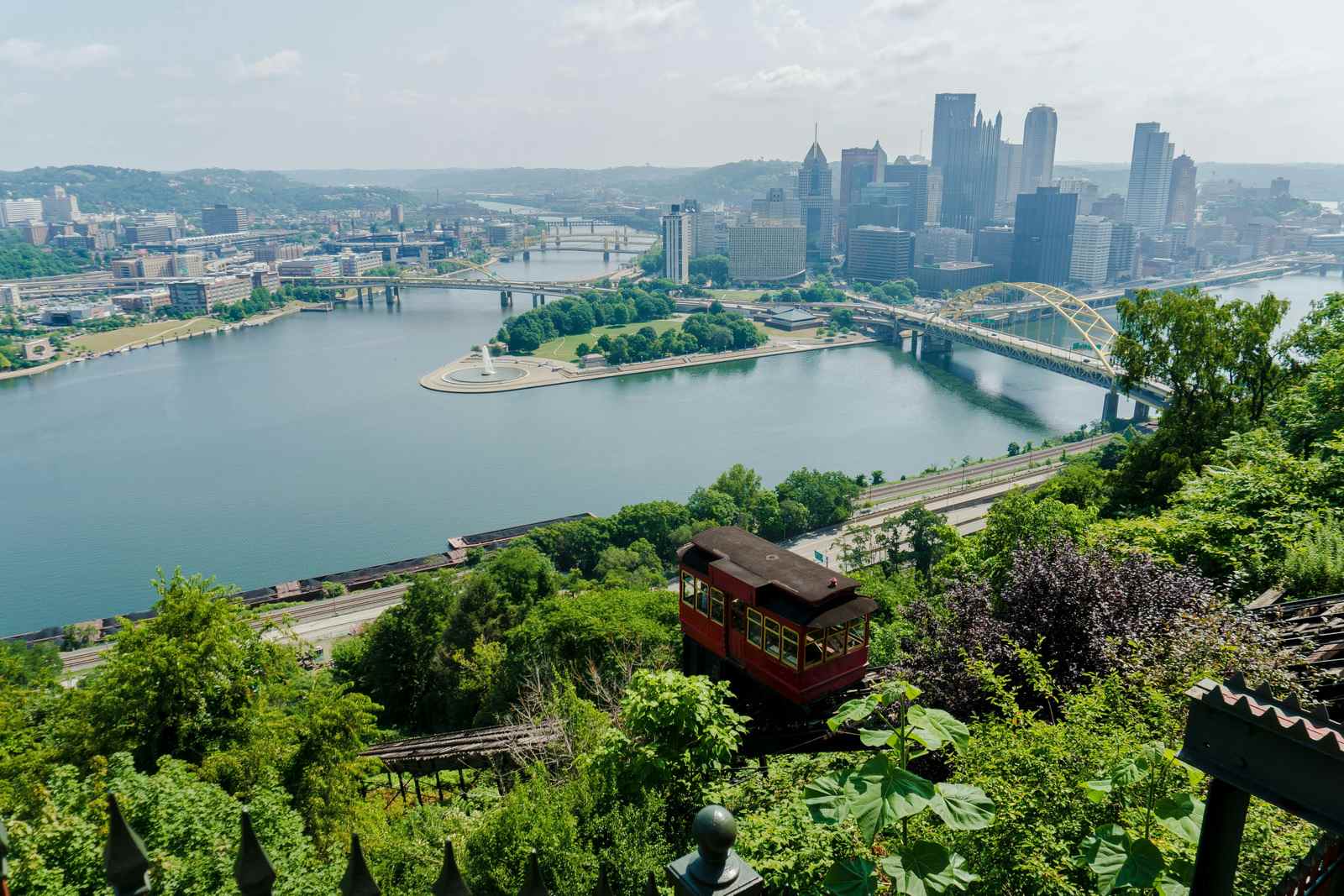 Ariel view of Pittsburgh, PA.