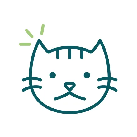 Cat with ear issues icon
