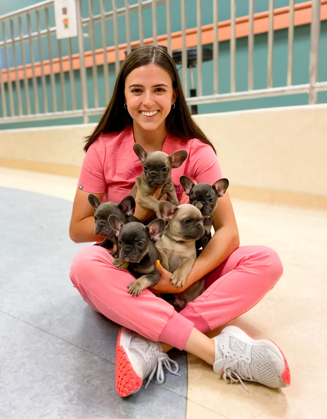 Dr. Howard with her two cats Dr. Howard with her two cats