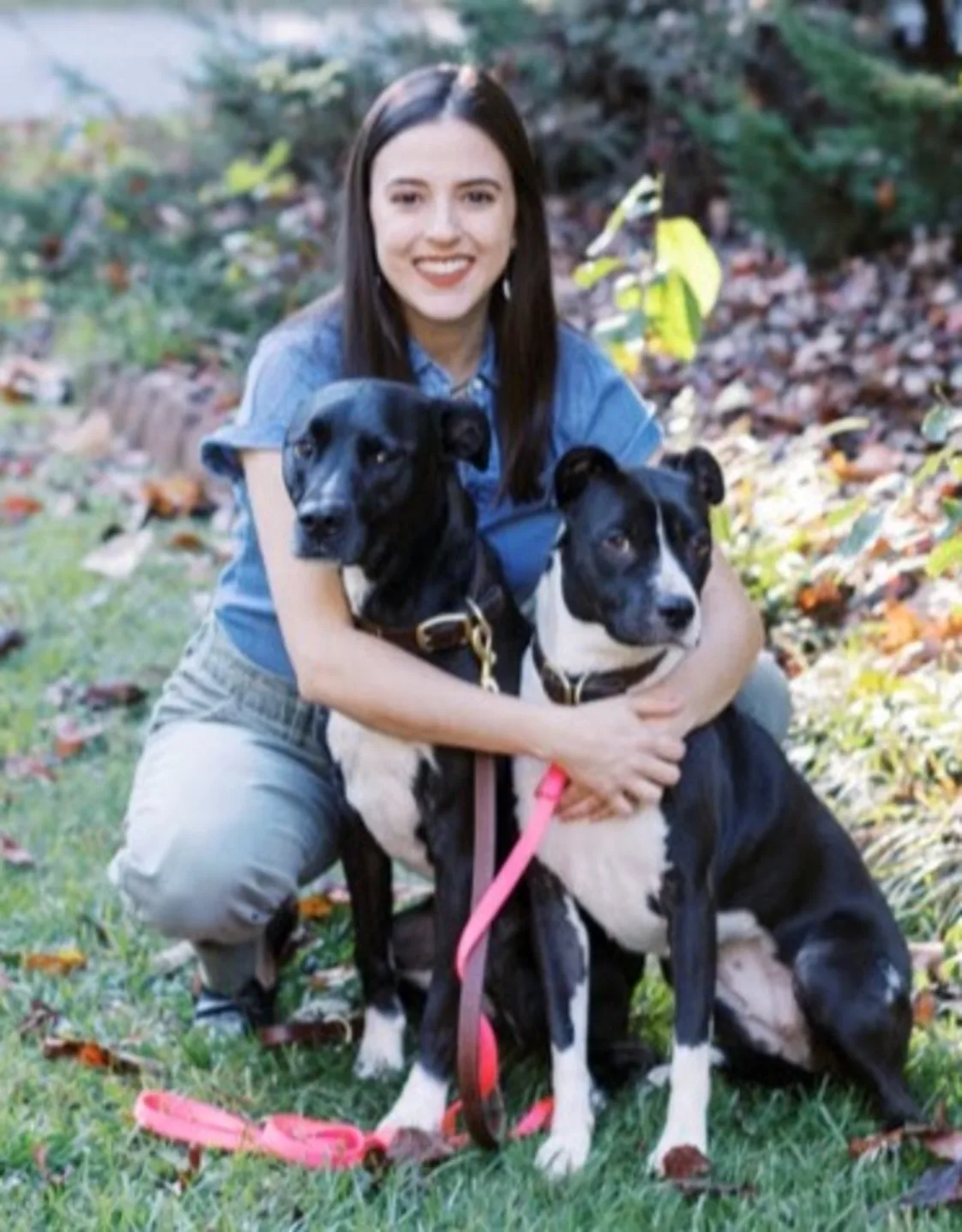Dr. Howard with her two cats Dr. Howard with her two cats
