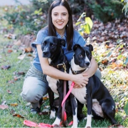 Dr. Howard with her two cats