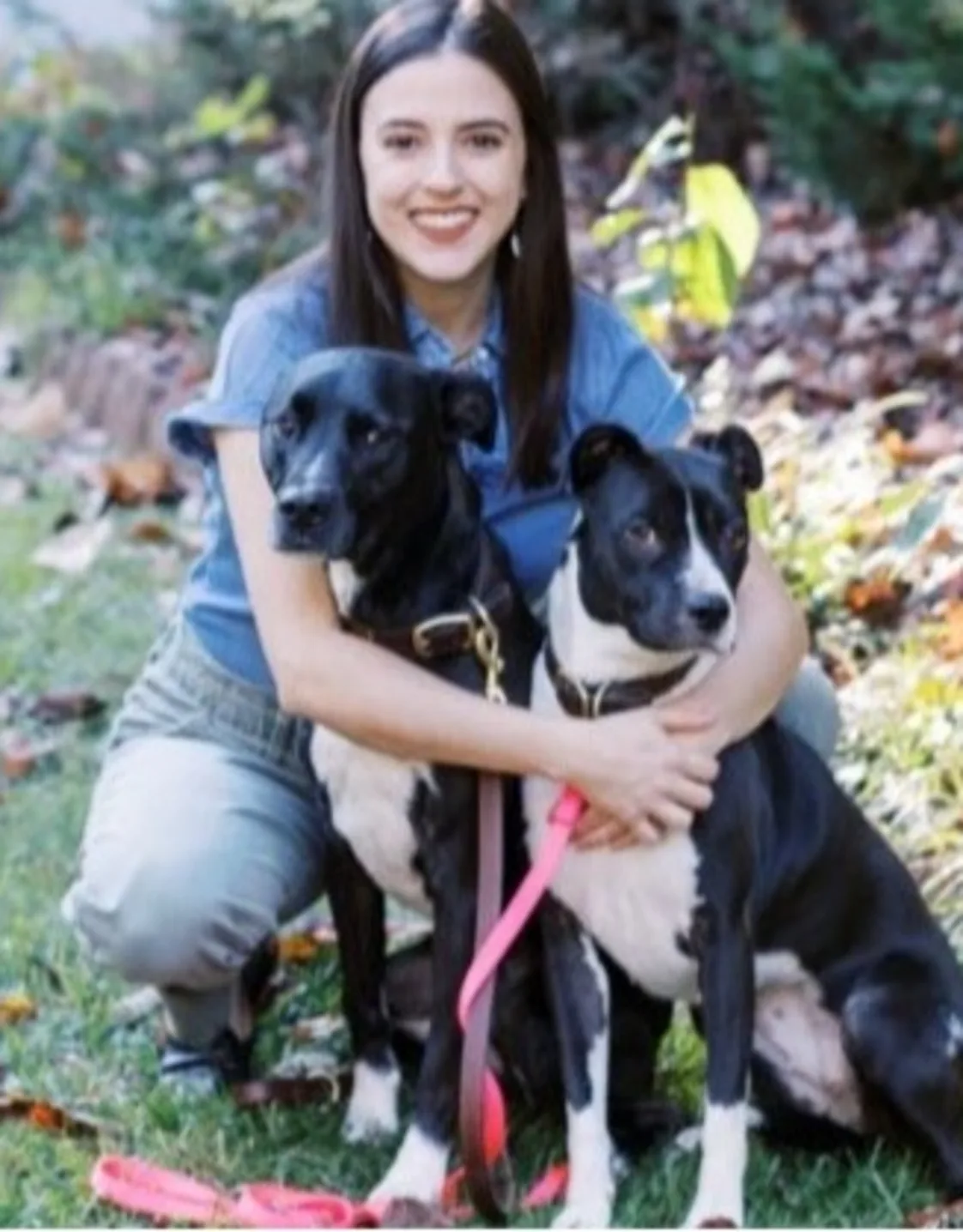 Dr. Howard with her two cats Dr. Howard with her two cats
