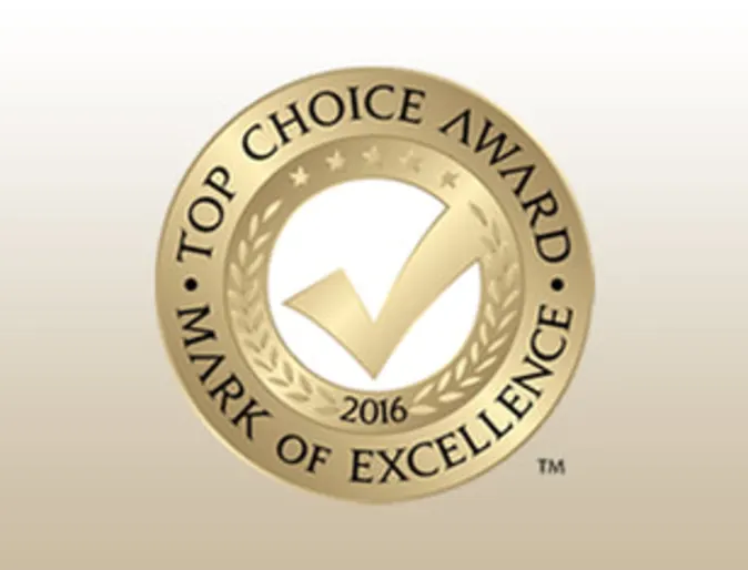 Top choice award mark of excellence logo