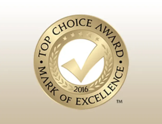 Top choice award mark of excellence logo Top choice award mark of excellence logo