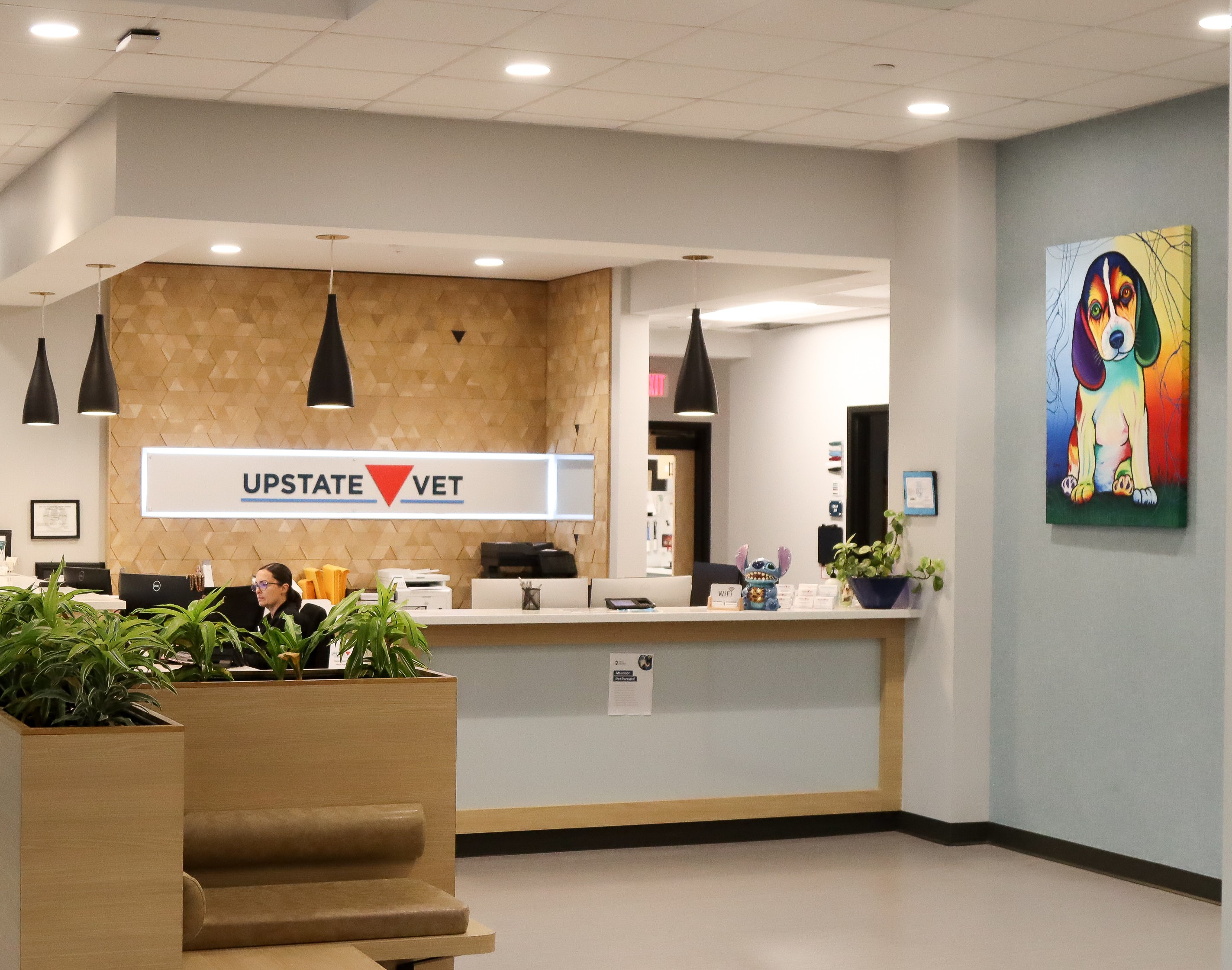 Lobby of Upstate Vet