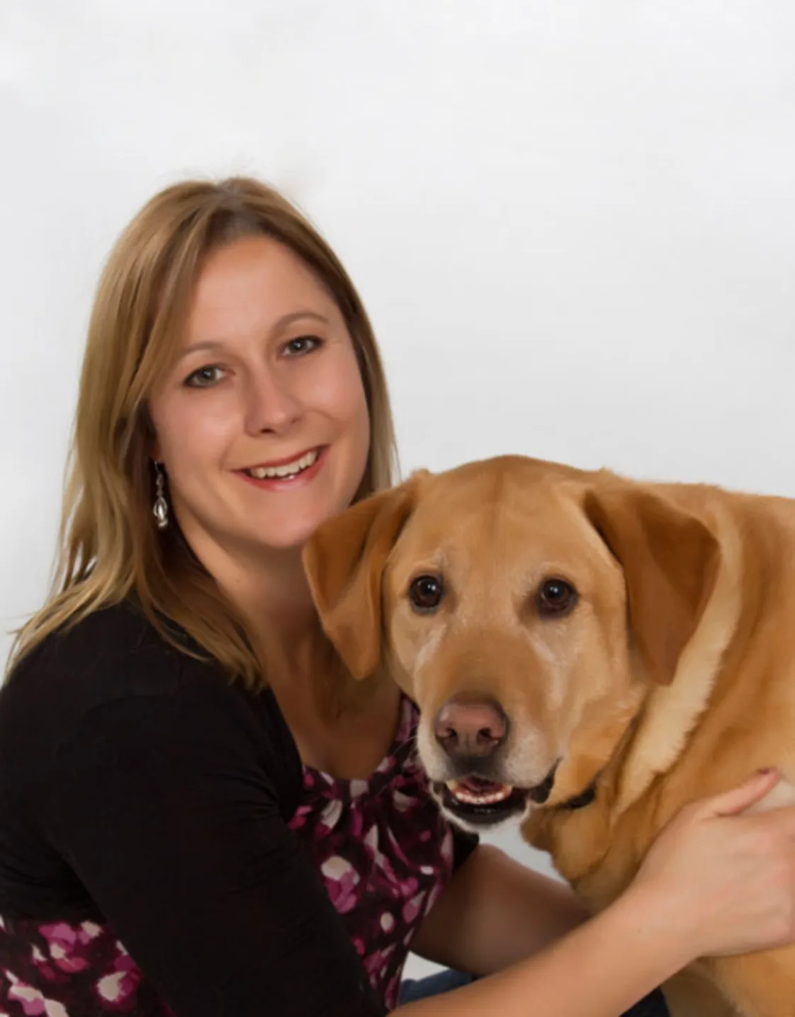 Dr. Krista Foreman with dog Dr. Krista Foreman with dog