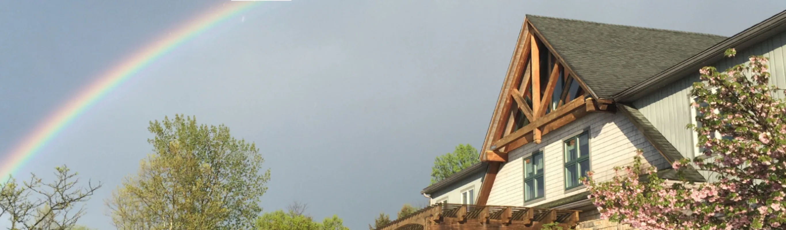 Veterinary Referral Center (VRC) Exterior with Rainbow Veterinary Referral Center (VRC) Exterior with Rainbow