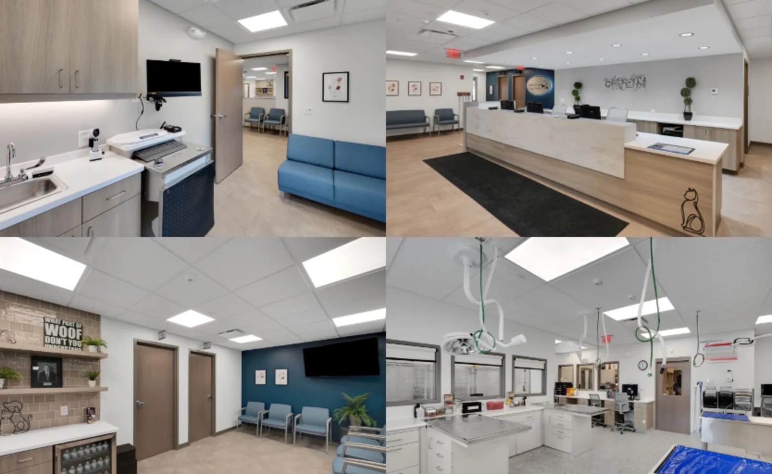Animal Care Clinic North interior photo collage Animal Care Clinic North interior photo collage