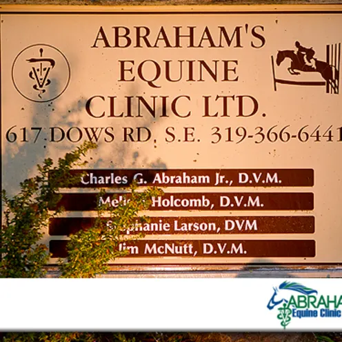Abraham's Equine Clinic Sign