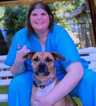 Becky our kennel tech Becky our kennel tech