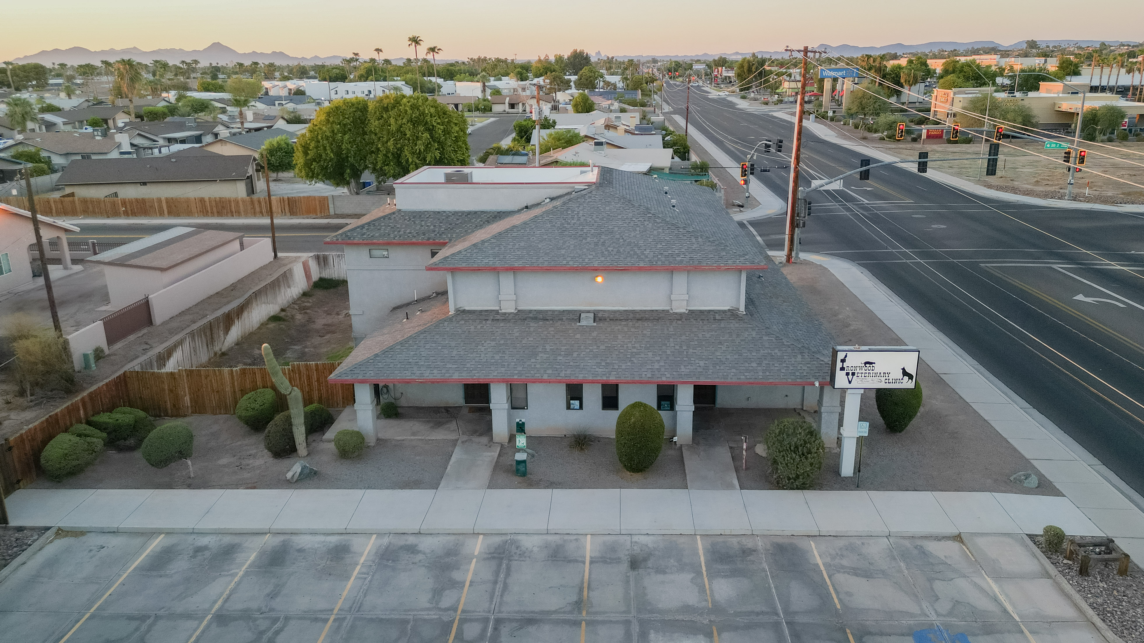 Ironwood Veterinary Clinic Building Exterior Top View
