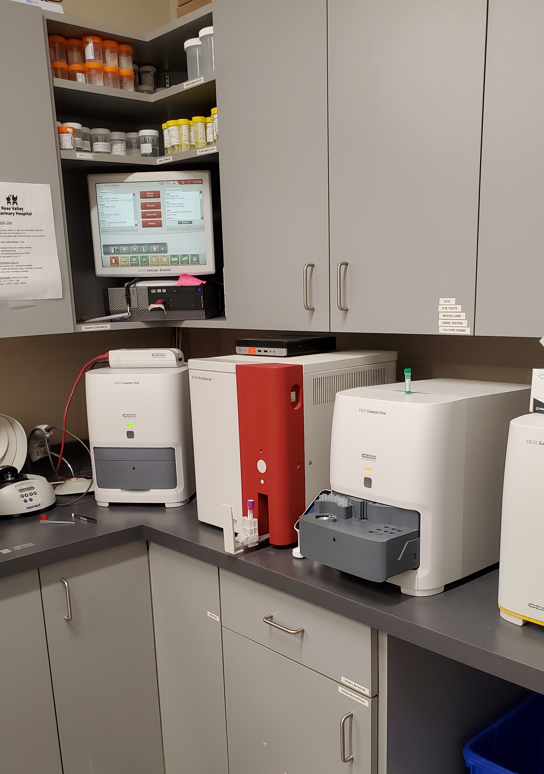 Laboratory area and equipment