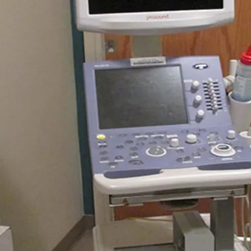 Sonogram Machine at Care Animal Hospital