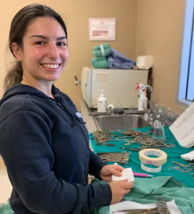 Photo of Veterinary Assistant Jessica. Photo of Veterinary Assistant Jessica.