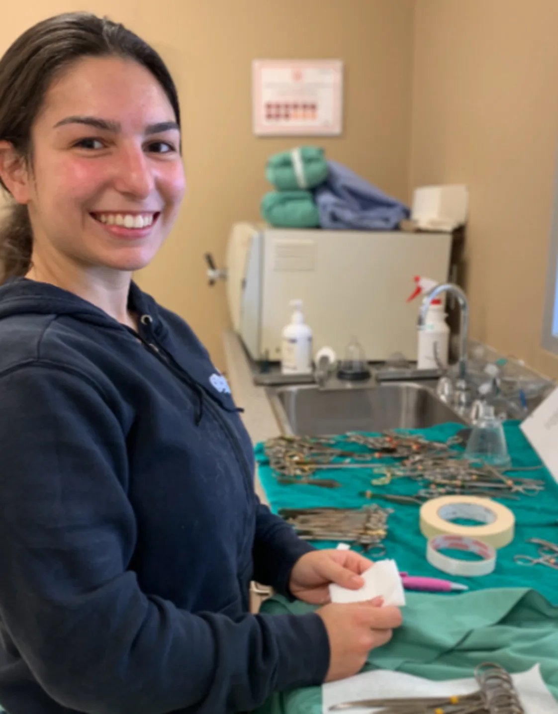 Photo of Veterinary Assistant Jessica. Photo of Veterinary Assistant Jessica.