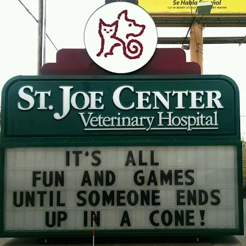St. Joe Center Veterinary Hospital Sign St. Joe Center Veterinary Hospital Sign