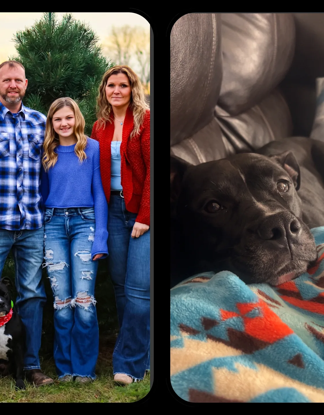 Doni of Value Vet with her daughter, and her 2 dogs Doni of Value Vet with her daughter, and her 2 dogs