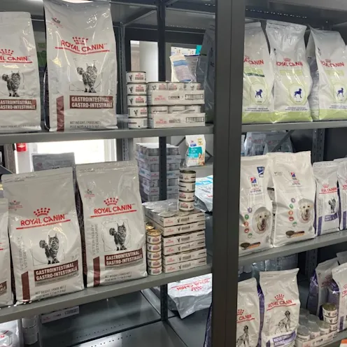 Shelves of Royal Canin Food Shelves of Royal Canin Food