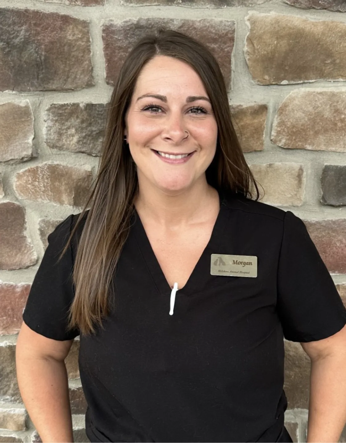 Morgan smiling at the camera Morgan smiling at the camera