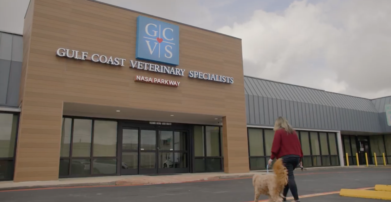 Outdoor, wide view of the Gulf Coast Veterinary Specialists Houston Location