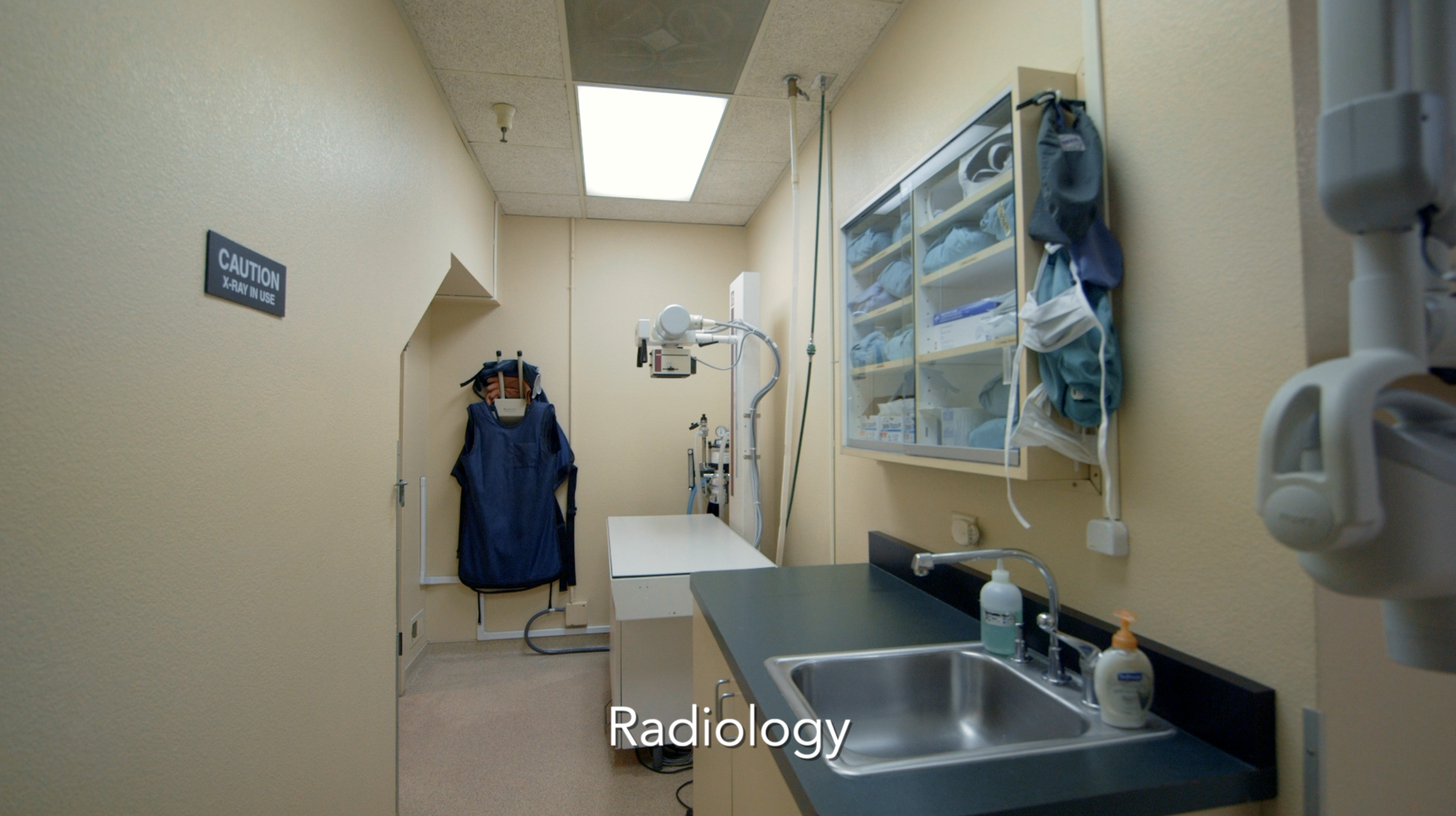 Mt. Diablo Veterinary Medical Center Radiology area
