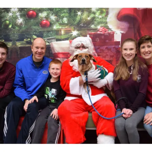 Staff Members & Family at a Christmas Event Staff Members & Family at a Christmas Event