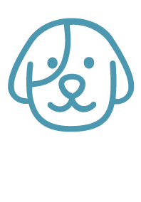 Teal Dog Icon