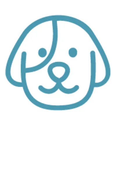 Teal Dog Icon Teal Dog Icon