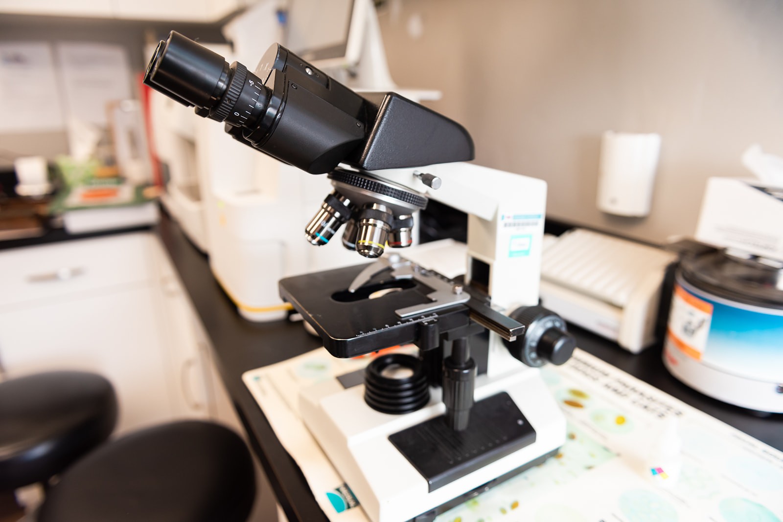 Microscope at The Valley Veterinary Hospital