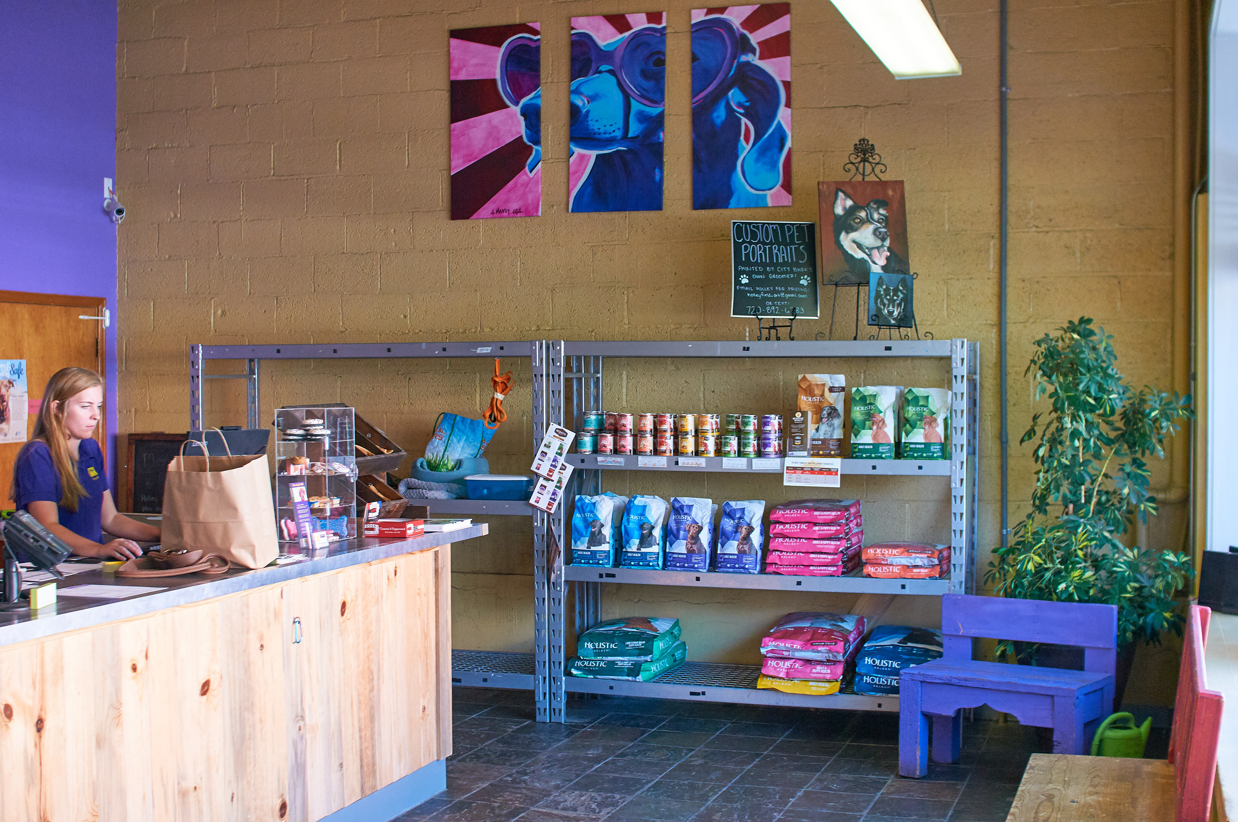 Lobby and store area