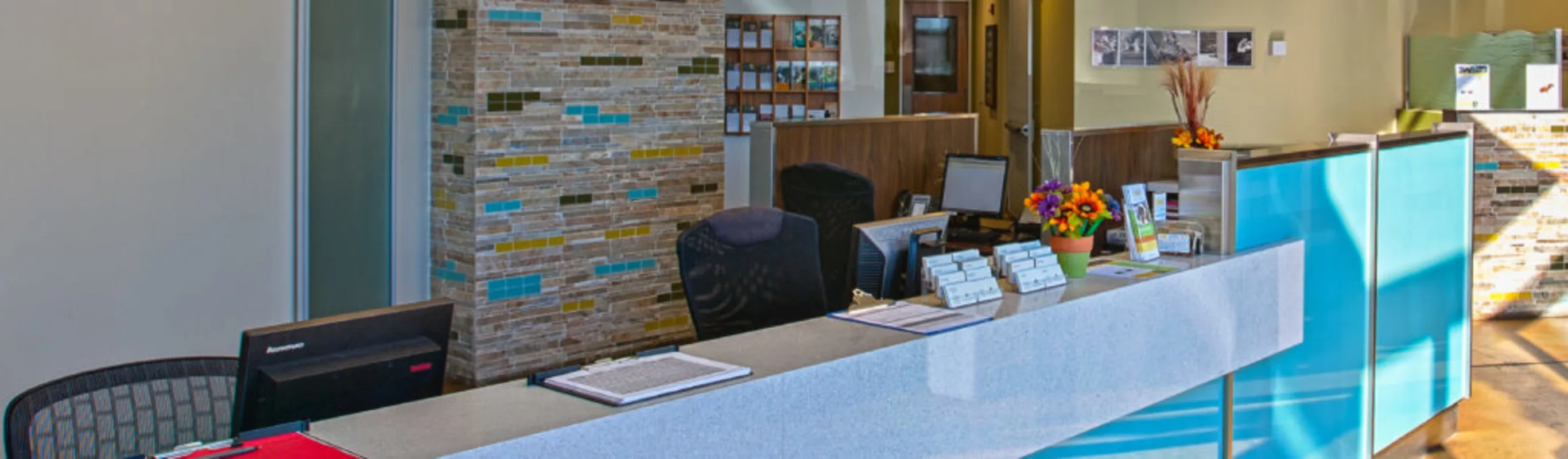 North County's front desk North County's front desk