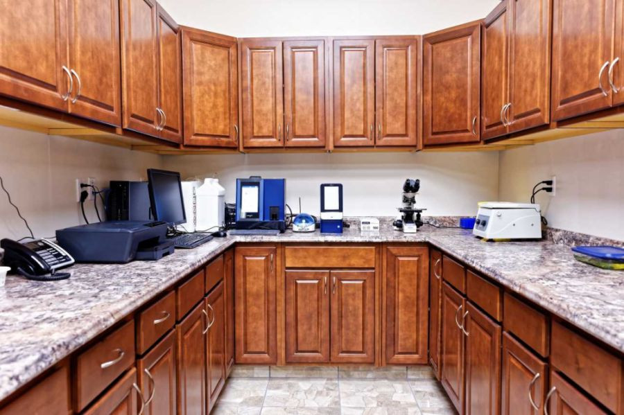 Nurse Storage/ Workplace Area at Sherwood Veterinary Clinic