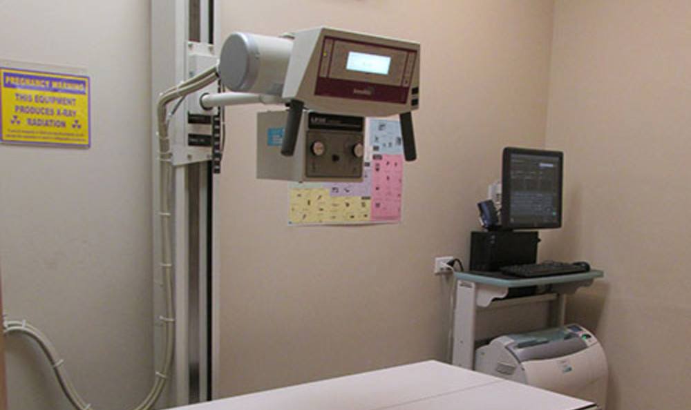 X-Ray machine at Care Animal Hospital