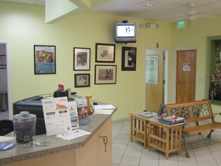 Front desk at Quail Hollow Animal Hospital