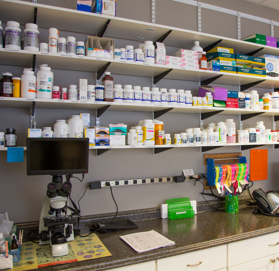 Prescription room for medication refills