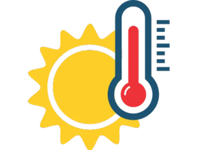 Hot Weather Icon Hot Weather Icon