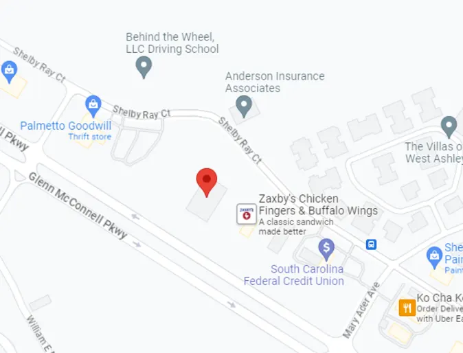 Map image of Charleston Veterinary Referral Center Map image of Charleston Veterinary Referral Center