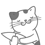 Cat hugging a fish. Cat hugging a fish.