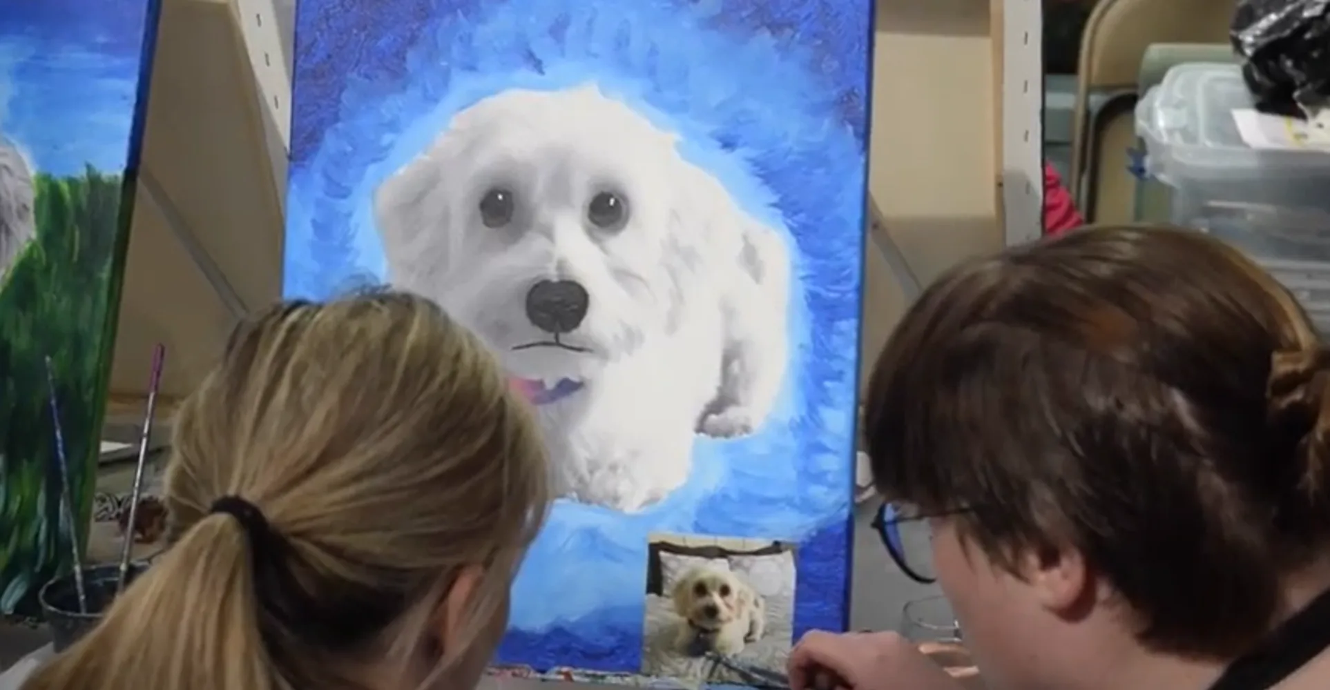 A portrait of a dog